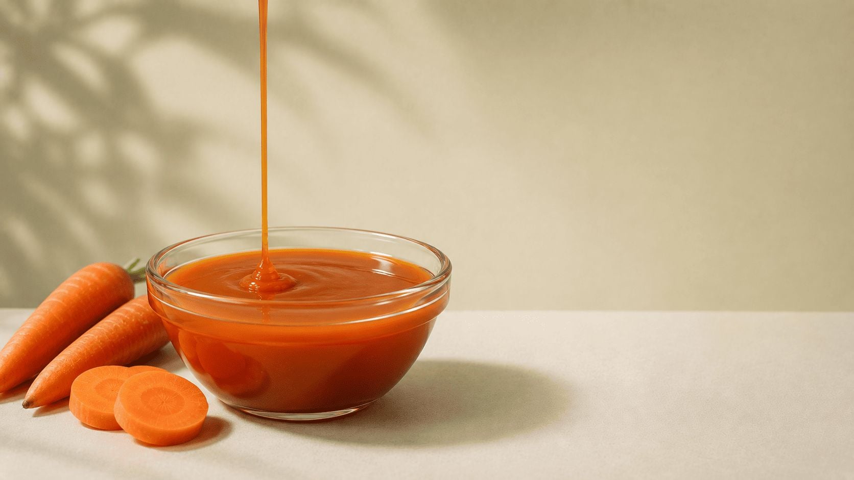 Application of carrot juice concentrate